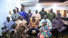 Nana Addo with the Andani family