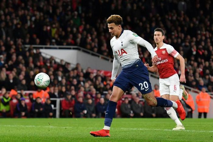 Dele Alli produced a fine finish for Tottenham's second goal in their win at Arsenal