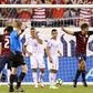 Omar Gonzalez of the US celebrates after scoring a goal against El Salvador during their 2017 CONCACAF Gold Cup quarter-final match, at Lincoln Financial Field in Philadelphia, Pennsylvania, on July 19