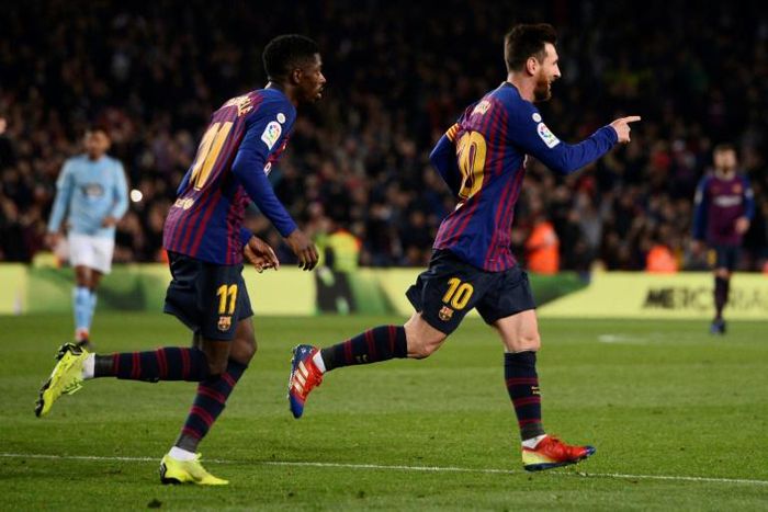 Lionel Messi and Ousmane Dembele were on target against Celta Vigo to maintain Barcelona's lead at the top of La Liga
