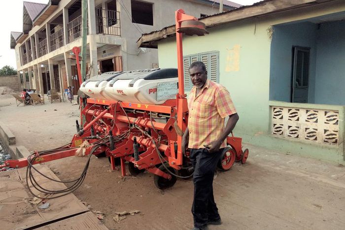 A farmer in Ejura Sekyere, Mohammed Issifu Pangabu