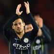 David Silva, who opened the scoring in Manchester City's 3-1 win away to Southampton on Sunday, applauds fans after full-time at St Mary's