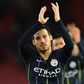 David Silva, who opened the scoring in Manchester City's 3-1 win away to Southampton on Sunday, applauds fans after full-time at St Mary's