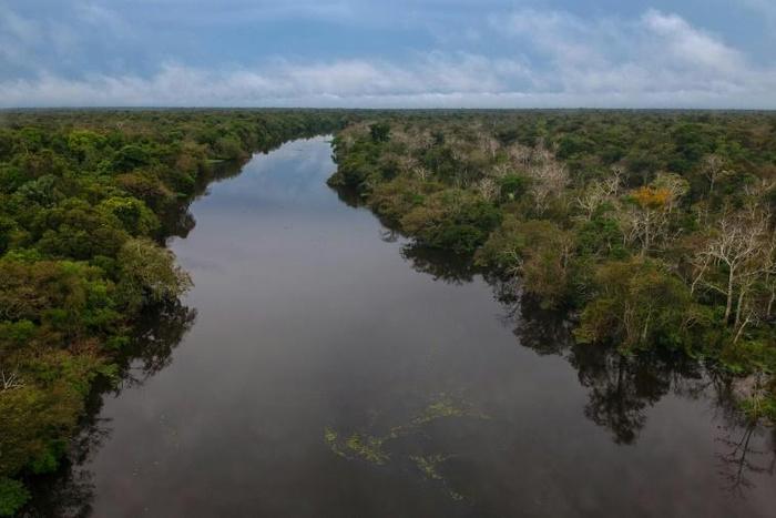 Illegal mining puts at risk rivers like the Jaraua river in the Mamiraua Sustainable Development Reserve in Brazil's Amazonas state