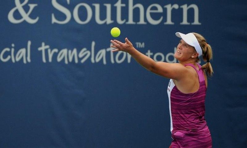 American Melanie Oudin, pictured in August 2014, had a grand debut when she reached the 2009 US Open quarter-finals at age 17, but is now retiring at age 25 due to injuries and illness hampering the progress of her career