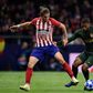 Atletico Madrid's Brazilian defender Filipe Luis has sustained a thigh strain