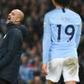 Manchester City manager Pep Guardiola reacts on the touchline during his side's match against Crystal Palace at the Etihad Stadium