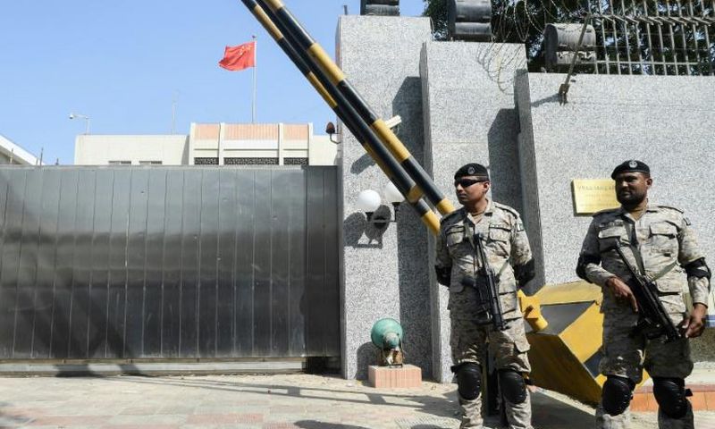 The Chinese consulate in Karachi was the target of a November attack that killed four