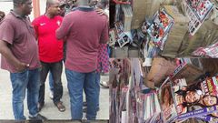 Pirates arrested from the raid by representatives from the National Film and Video Censors Board.