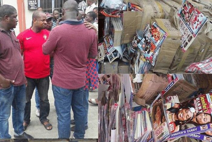 Pirates arrested from the raid by representatives from the National Film and Video Censors Board.