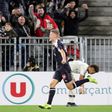 Bordeaux's Andreas Cornelius ended Paris Saint-Germain's perfect start with a late header that gave his side a 2-2 draw