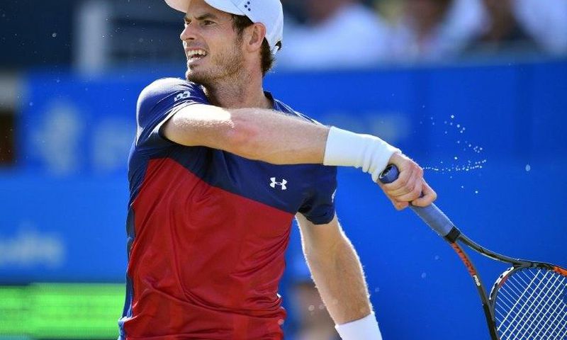 Britain's Andy Murray returns to Australia's Jordan Thompson on June 20, 2017
