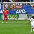 Real Madrid goalkeeper Thibaut Courtois and defender Marcelo could not stop Eibar