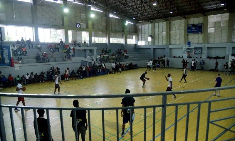 Scout me: Young Haitian players take part in a basketball practice in a gymnasium in Port-au-Prince, on May 19, 2017