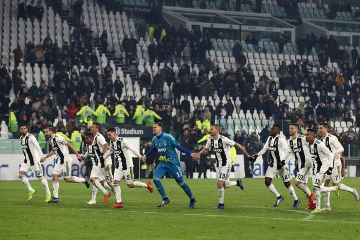 Flying high for Christmas: Juventus are eight points clear of second placed Napoli.
