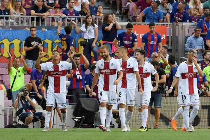 After Cucho Hernandez gave Huesca a third-minute goal at the Nou Camp, Barcelona replied with eight. This weekend La Liga's bottom club hosts Real Madrid