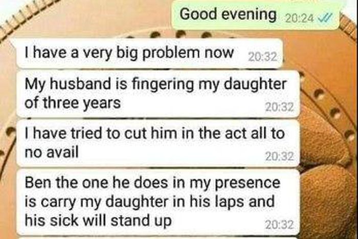 Woman seeks help as husband keeps sexually abusing their 3-year-old daughter