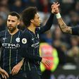 Leroy Sane celebrated with Kyle Walker as Manchester City routed West Ham