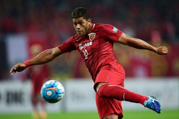 Hulk, pictured, was hauled before the Chinese Football Association (CFA) on Wednesday as the fallout from an eight-game ban handed to Shanghai SIPG team-mate Oscar rumbles on.