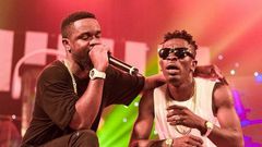 Shatta Wale and Sarkodie on stage