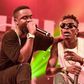 Shatta Wale and Sarkodie on stage