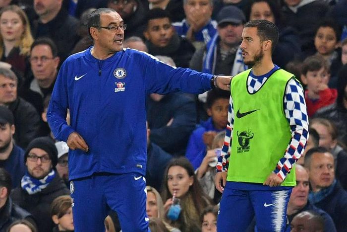 Maurizio Sarri wants Eden Hazard to decide if his future lies at Chelsea