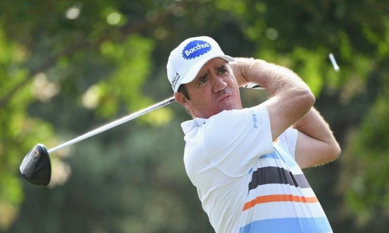 Australia's Scott Hend, who joined a four-way tie for the lead in the second round of the Fiji international