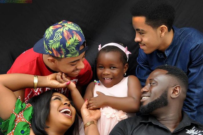 Afia Schwarzenegger's family