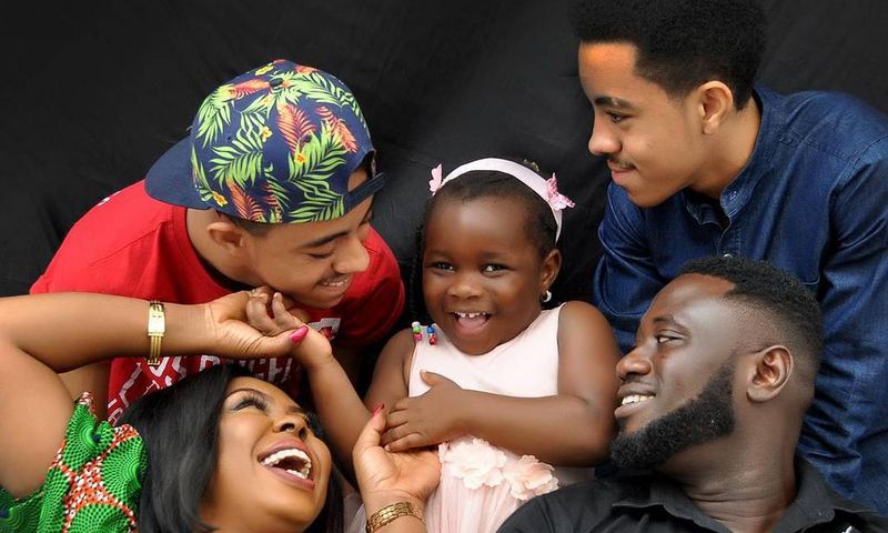 Afia Schwarzenegger's family