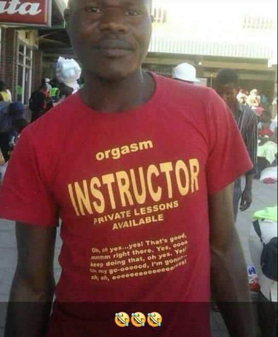 Hilarious writings on this man’s T-shirt makes him a viral sensation