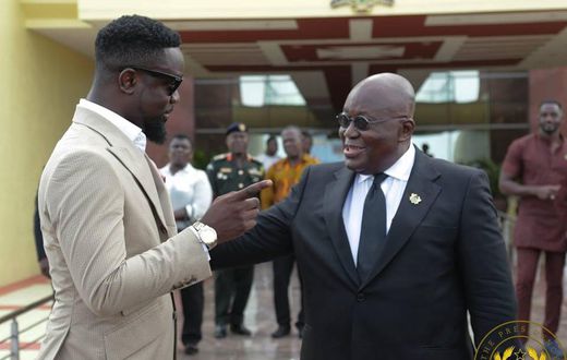 Sarkodie and Nana Addo