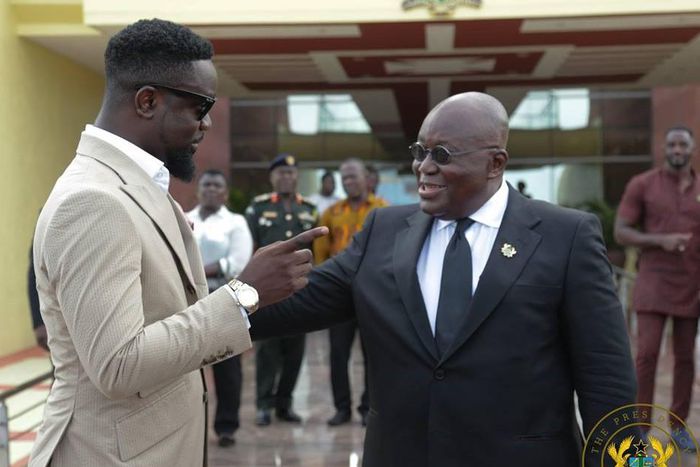 Sarkodie and Nana Addo
