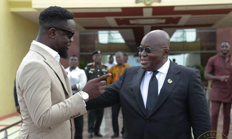 Sarkodie and Nana Addo