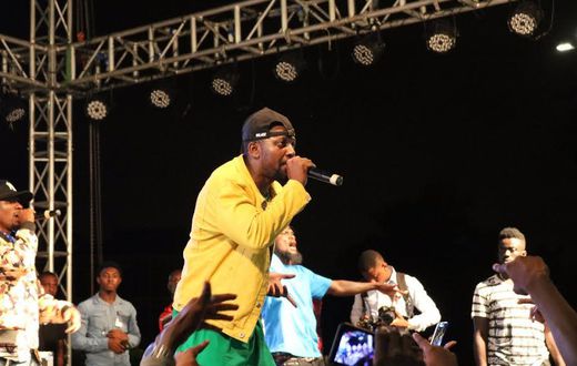 Yaa Pono performing at YFM Area Codes Jam concert at the Kumasi City Mall