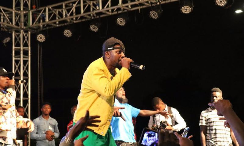 Yaa Pono performing at YFM Area Codes Jam concert at the Kumasi City Mall