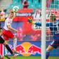 Leipzig's Timo Werner (C) scores the first goal for his team during their match against SC Freiburg in Leipzig, eastern Germany on August 27