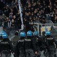 Eintracht Frankfurt fans stormed the Stadio Olimpico pitch on Thursday