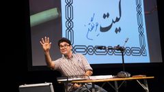 Review: Writer of 'Nassim' Makes a New Best Friend at Every Show