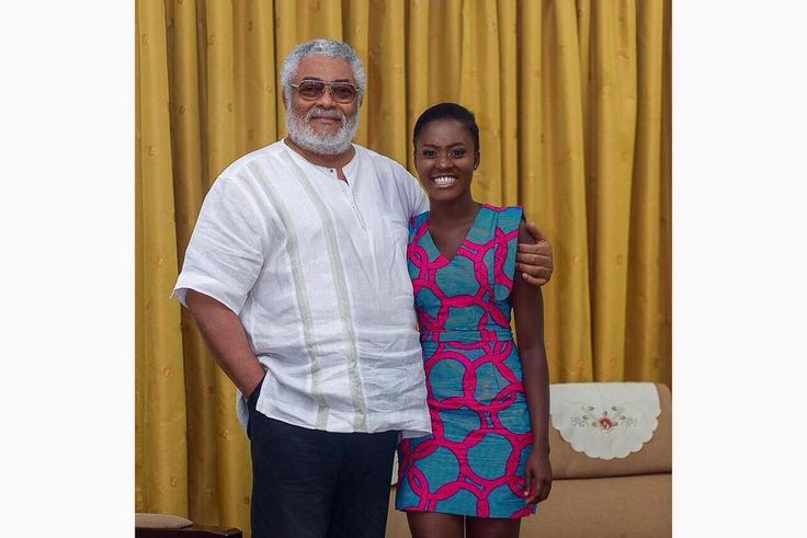 Fella Makafui shares cute photo with Ex-Prez Rawlings