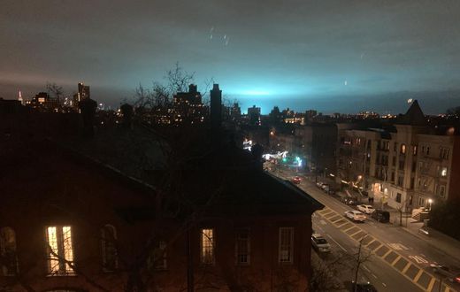 How an Explosion (Not Aliens) Turned New York's Night Sky an Electric Blue