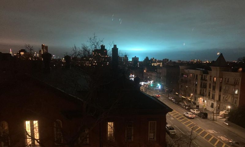 How an Explosion (Not Aliens) Turned New York's Night Sky an Electric Blue