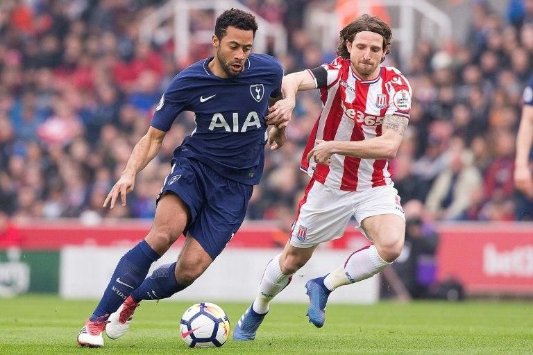 Joe Allen (R, pictured April 2018) made it two on the hour mark to extend Stoke's unbeaten league run to eight games