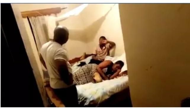 Zambian man caught his wife red-handed in bed with a student.