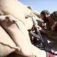 A fighter with rebel group Nureddine al-Zinki group mans a position in Syria's Aleppo province on September 23, 2018
