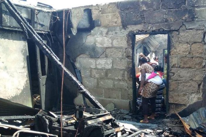 Fire destroys old soldier’s 7-bedroom house