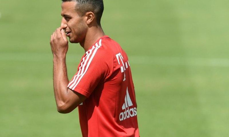 Bayern Munich's Thiago Alcantara has struggled with calf and stomach muscle injuries this season