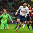 Son scored twice for the second straight game as Spurs thrashed Bournemouth