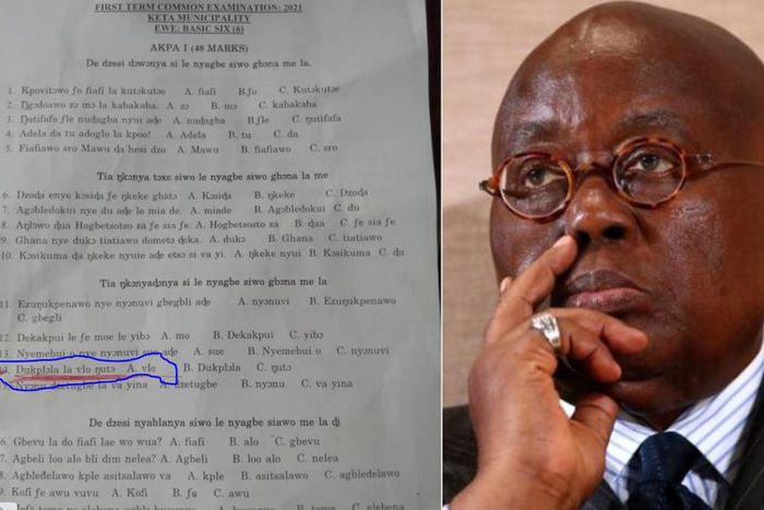 All basic school exams in Keta municipality canceled as question 14 of Ewe paper insults President