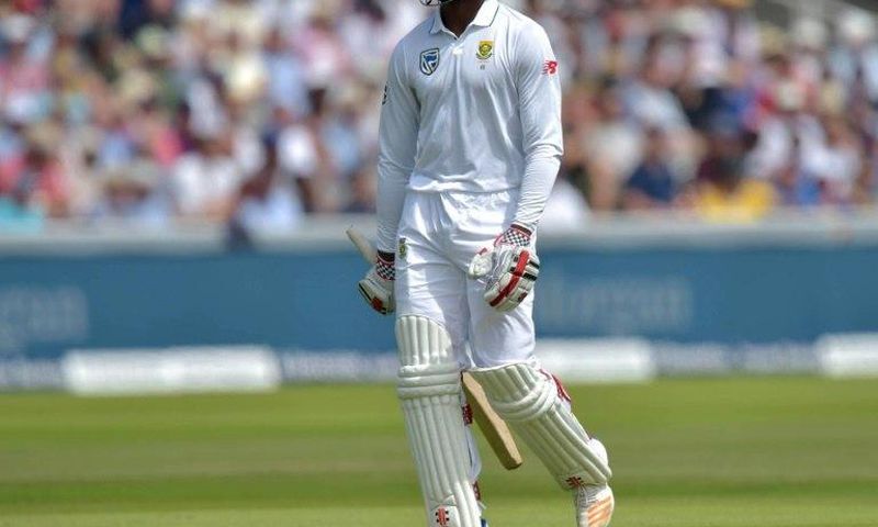 South Africa's Kagiso Rabada leaves the field after losing his wicket for 28 on the third day of their first Test match against England, at Lord's Cricket Ground in London, on July 8, 2017