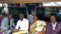 Asamoah Gyan, Kwaku Manu, Baffour Gyan Mensah and Baffour Gyan